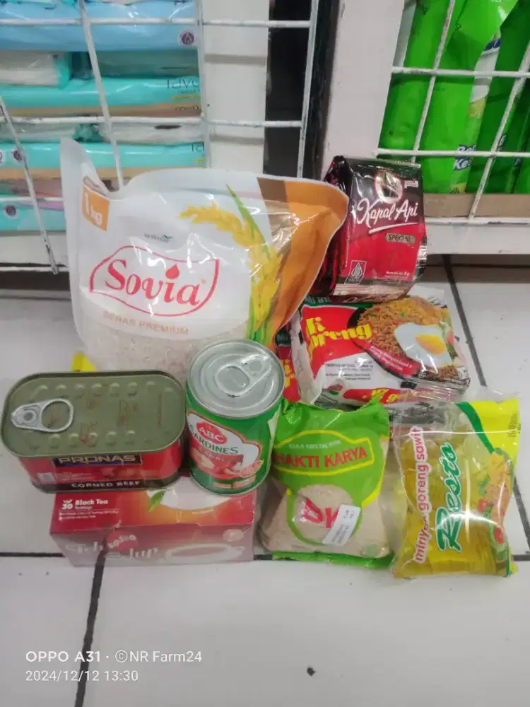 Paket Sembako Murah Meriah Munggahan plus box kontainer
