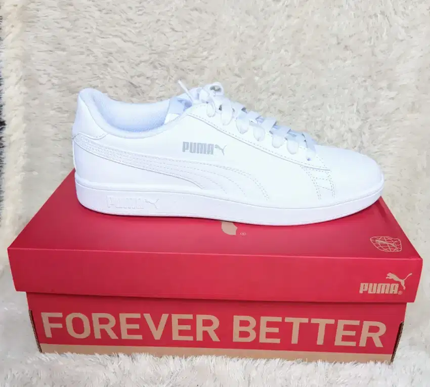 Jual sepatu sneakers pria puma smash V2 ORIGINAL AUTHENTIC BARU MURAH