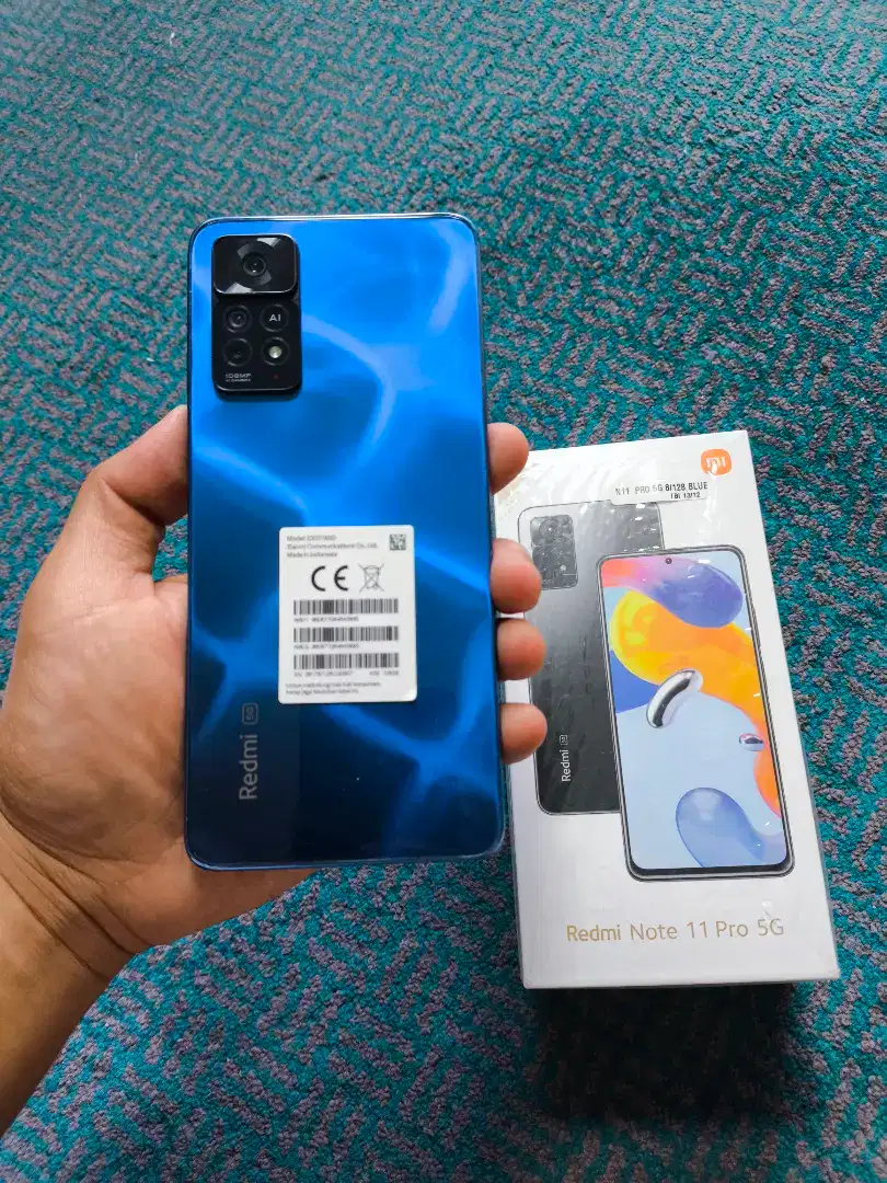 Redmi Note 11 Pro 5g 8/128gb warna Atlantic Blue