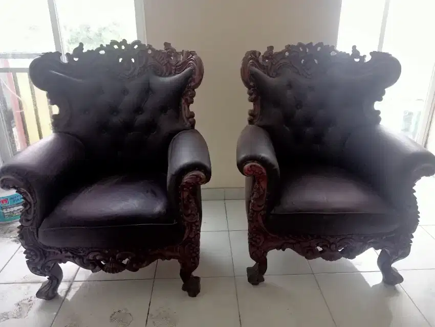 Borongan kursi kayu sofa dll