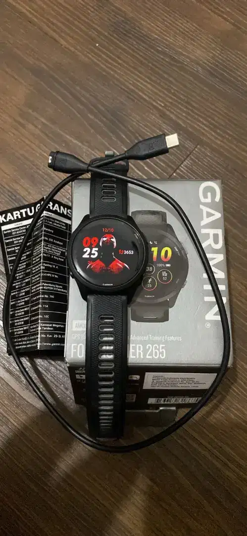 GARMIN FORERUNNER 265 MUSIC BLACK