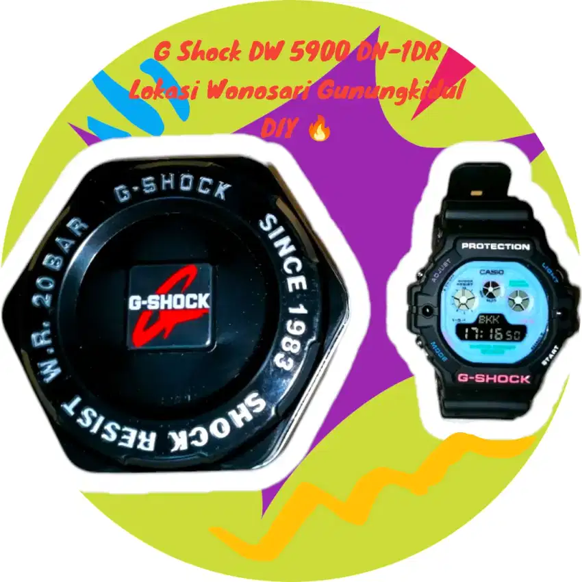 G Shock DW 5900 DN-1DR + Box