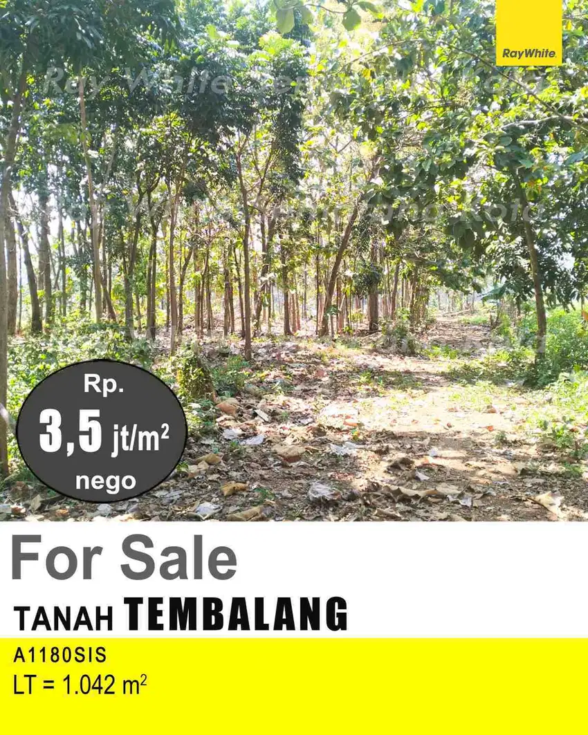 DIJUAL TANAH DI TEMBALANG A1180