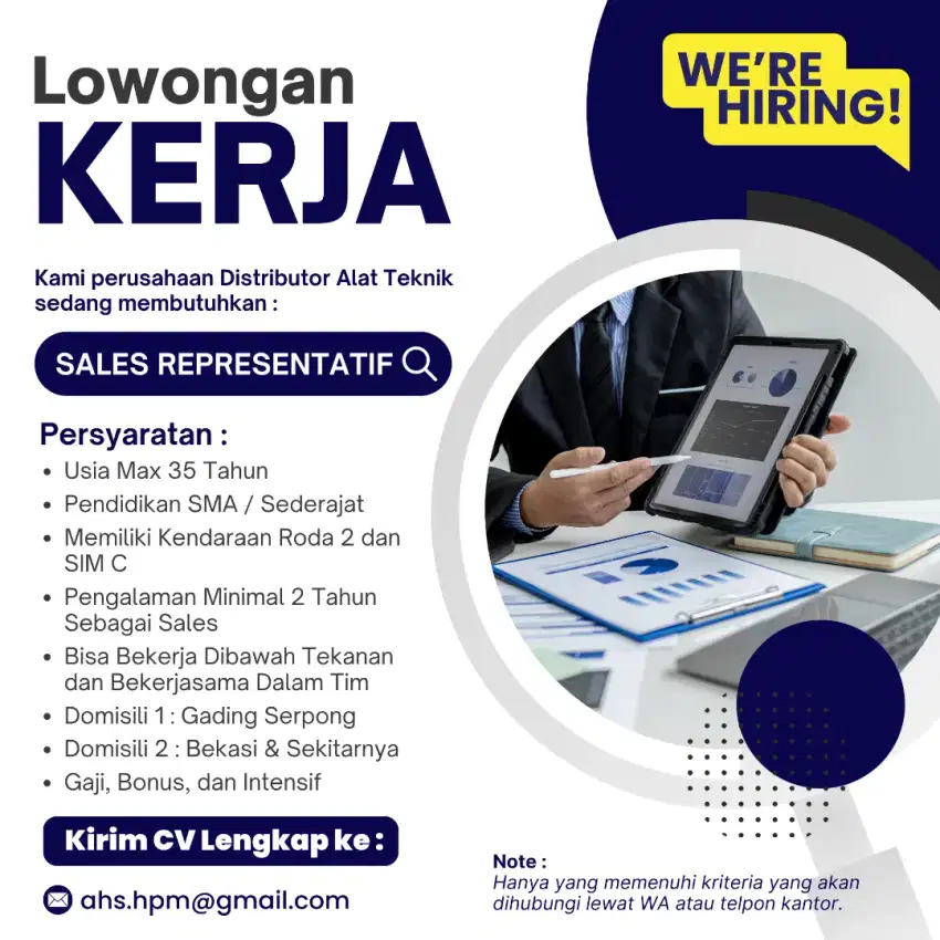 SALES REPRESENTATIF