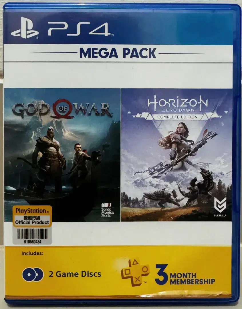 GOD OF WAR & HORIZON ZERO DOWN COMPLATE EDITION (PS4)