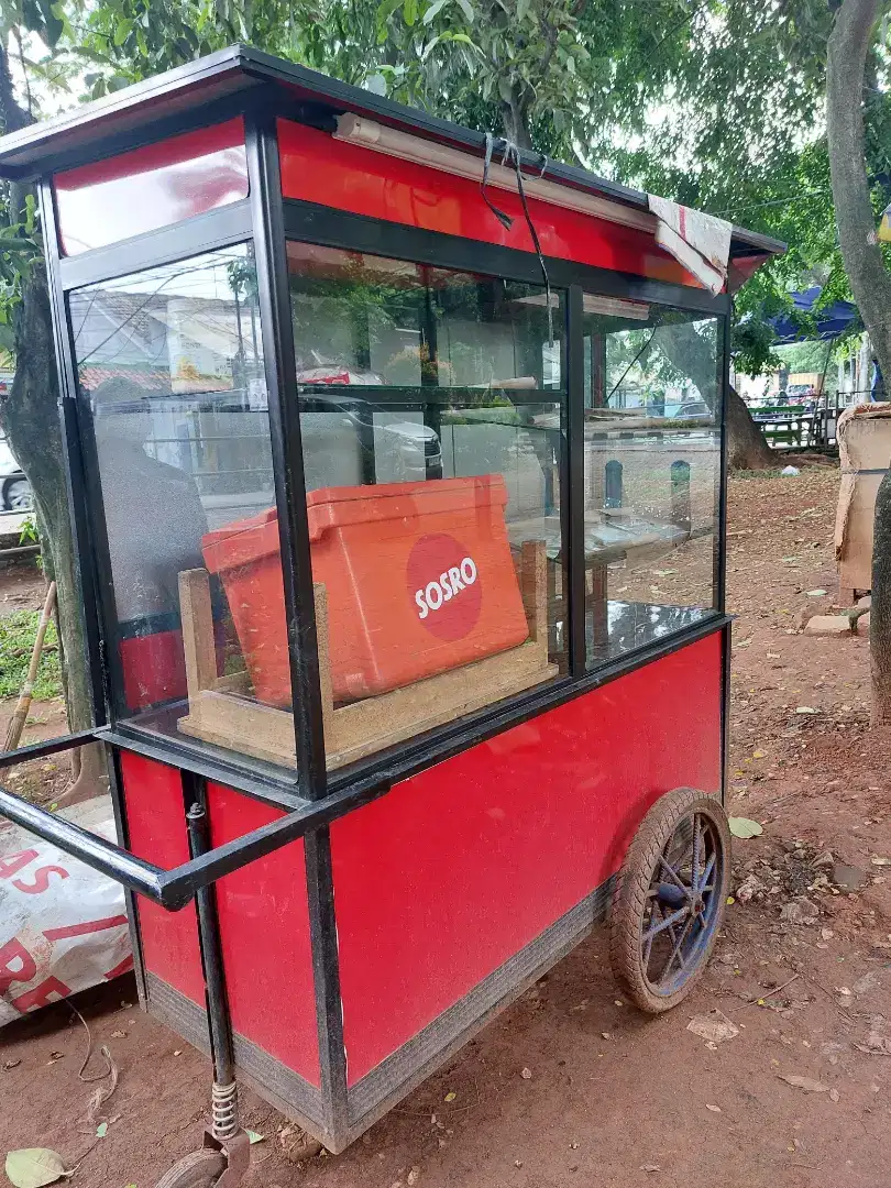 Gerobak bekas Ayam Keremes