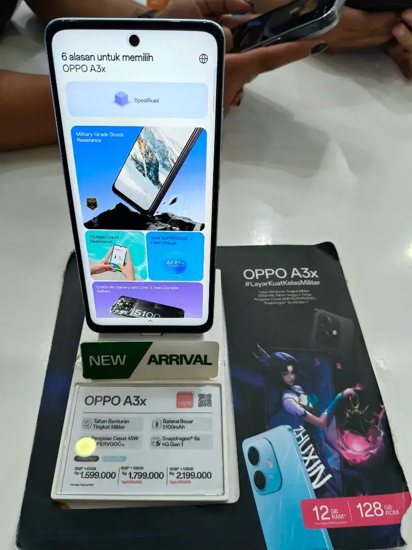 OPPO A3X 4+4/64GB, 4+4/128GB & 6+6/128GB