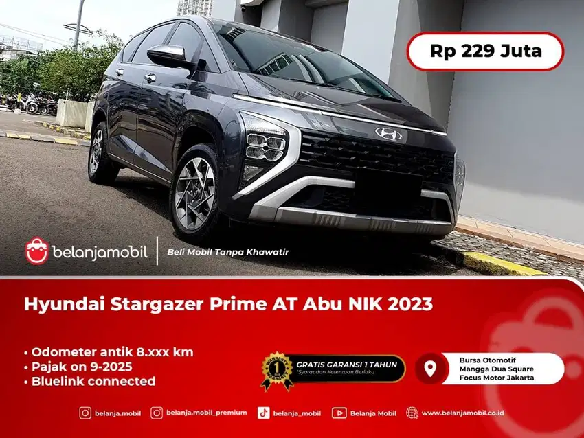 [KM ANTIK 8RB] Hyundai Stargazer Prime AT Abu NIK 2023 Pemakaian 2024