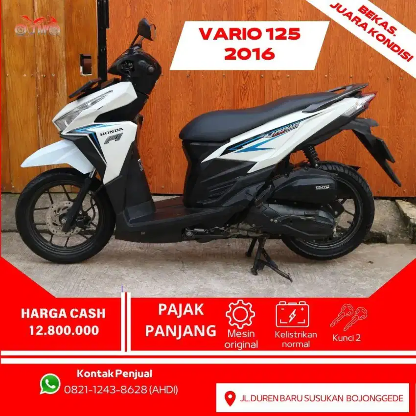 VARIO 125 LED THN 2016 PAJAK ON SIAP PAKE