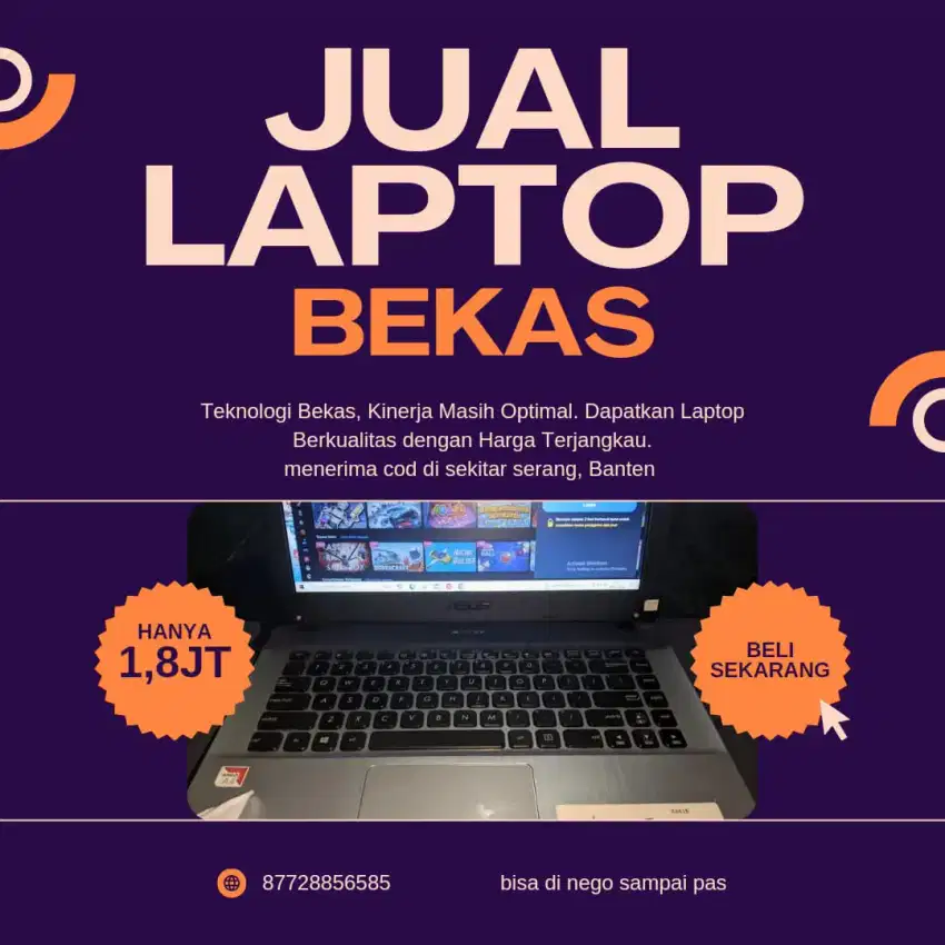 jual laptop lagi bu