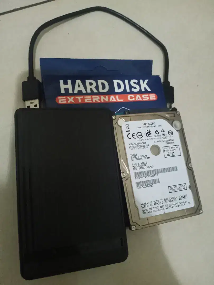 HDD 500 GB Case Eksternal USB 3.0