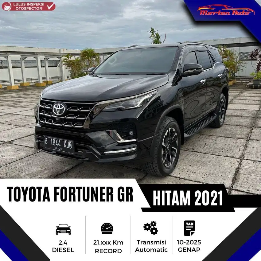 Toyota Fortuner Gr Sport 2.4 At 4x2 2021 Km 21 Ribu Recor Antik Gransi