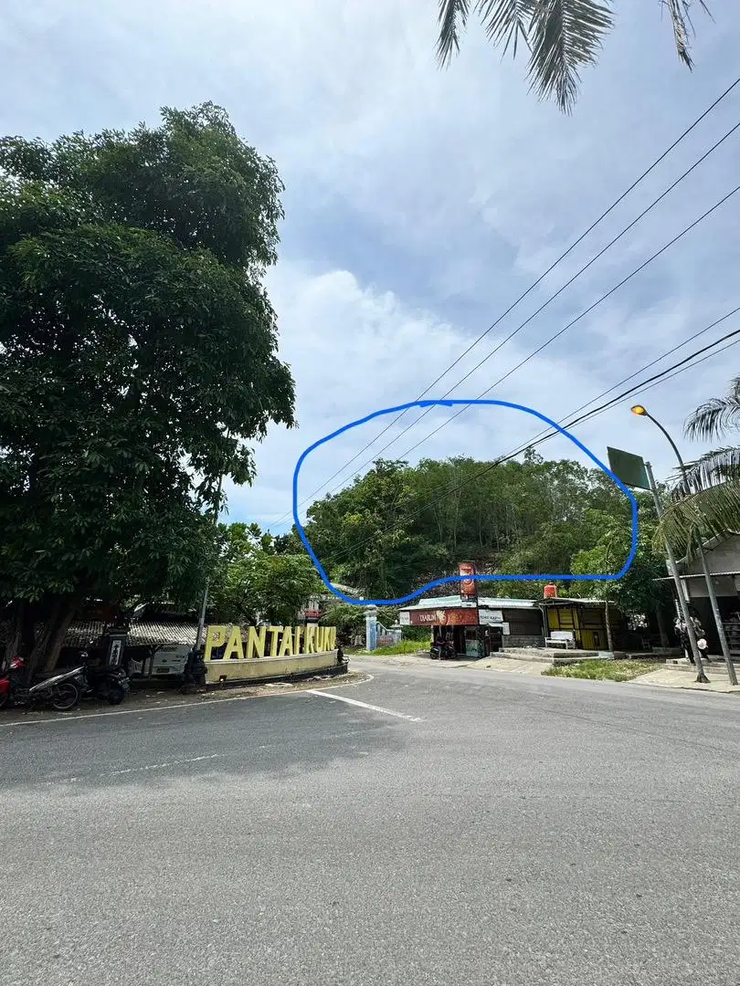 Dijual bukit samping parkiran pantai kukup