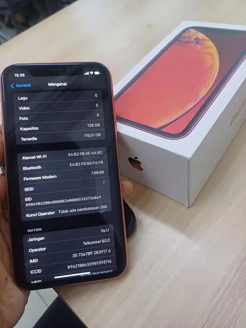 IPHONE XR 128 CORAL IMEI REGIST