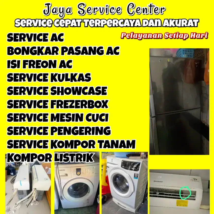 Service AC Bongkar Pasang AC Servis Mesin Cuci Kulkas Frezer Citraland