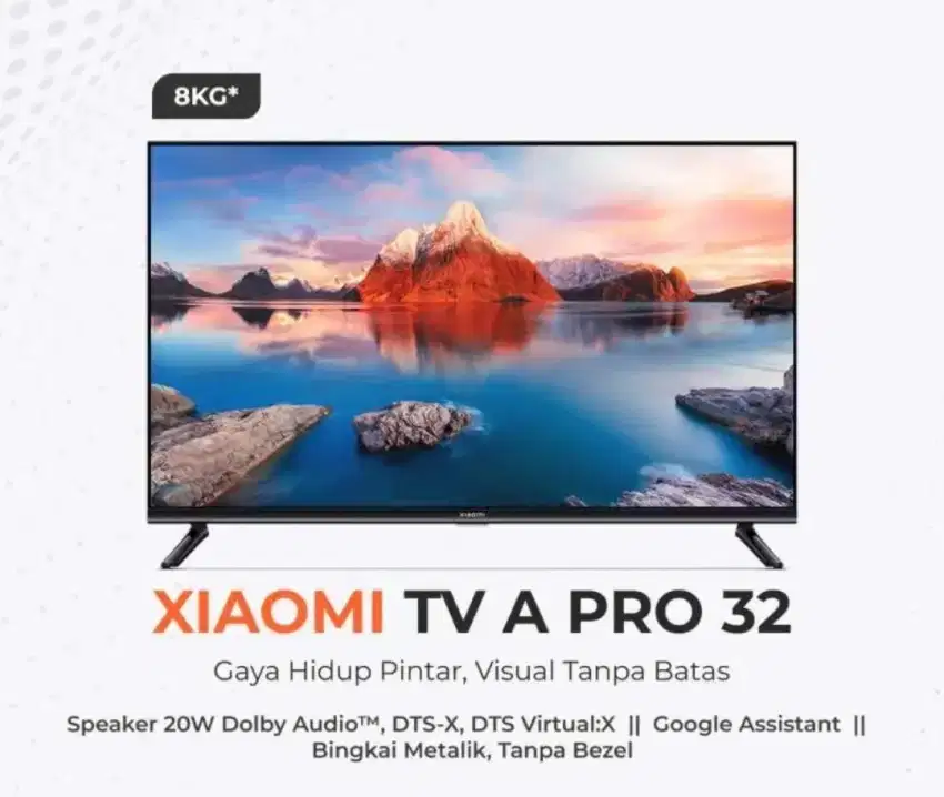 Murah new xiaomi smart google tv A32 dolby dts audio grs resmi, bs krd