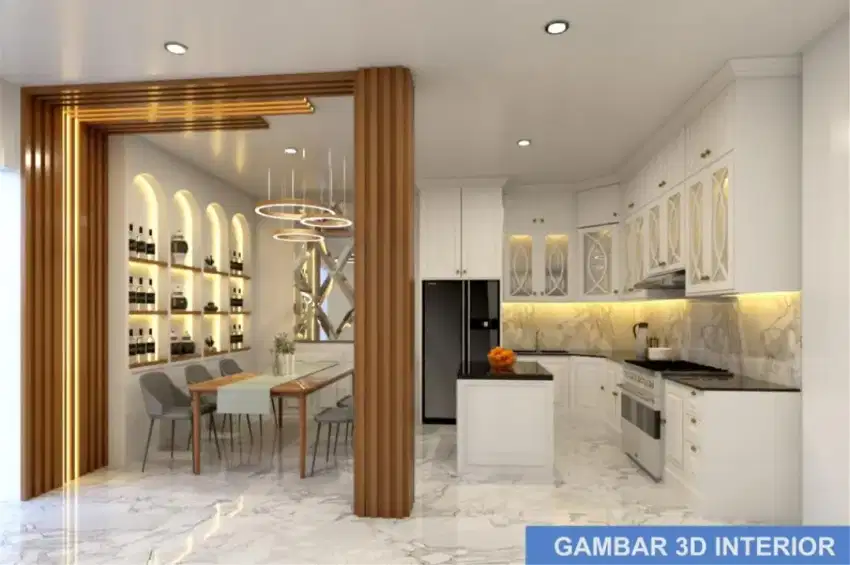 Jasa Gambar Desain 3D & 2D Cad Interior Exterior Arsitek RAB Jakarta