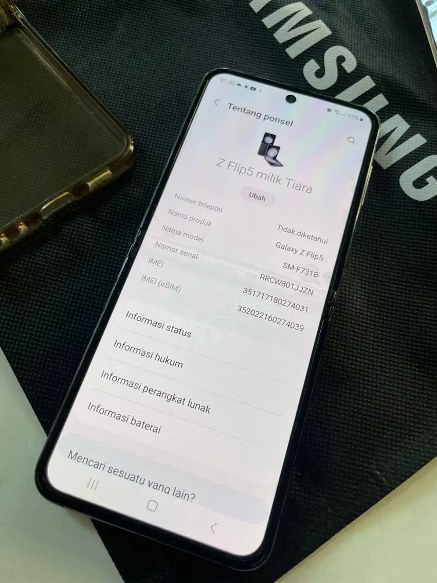 Samsung Z Flip 5 8GB 512GB Like New resmi SEIN