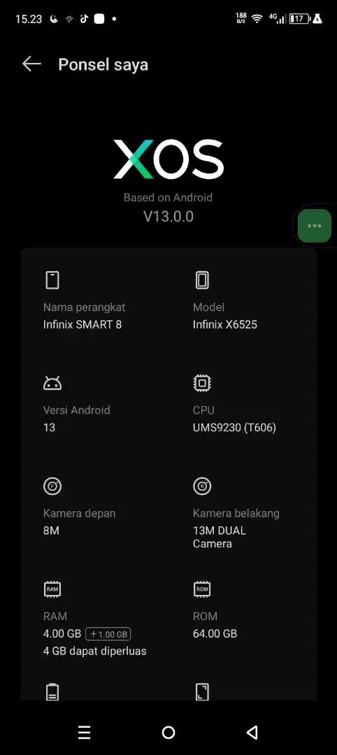 Infinix smart8 baru