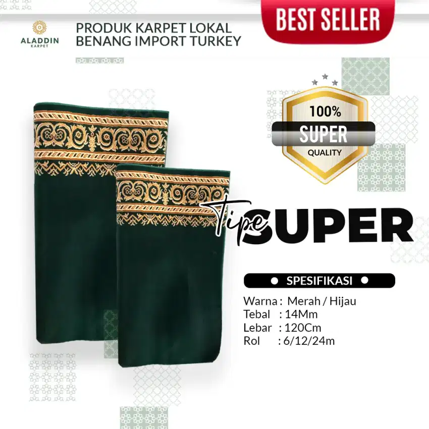 READY KARPET MASJID KUALITAS SUPER IMPORT MURAH SURABAYA