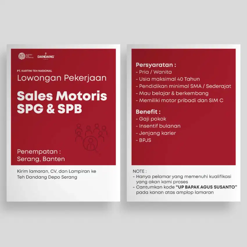 Sales motoris dan spg