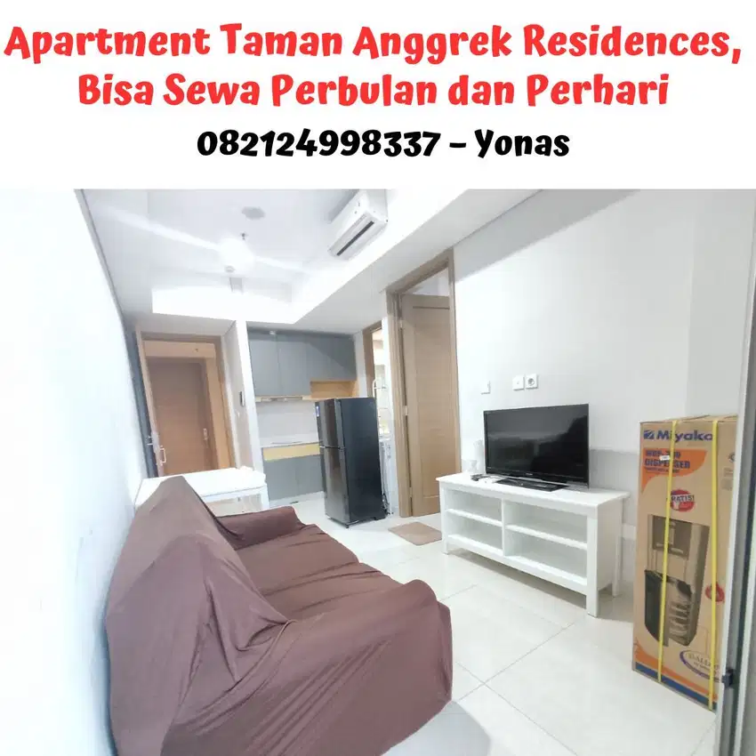 Apartment Taman Anggrek Residences,Bisa Sewa Perbulan dan Perhari