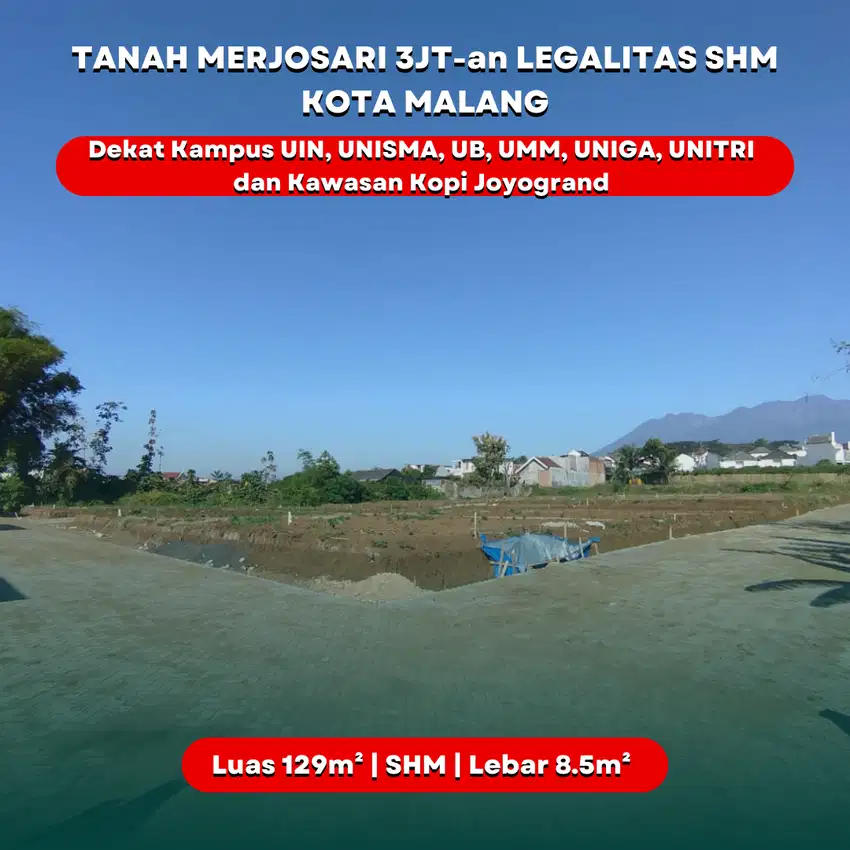 Tanah Dijual di Malang Butuh Uang