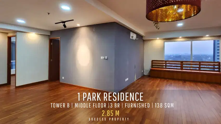 Apartment 1Park Residence 3BR Middle Floor Fully Furnished Siap Huni