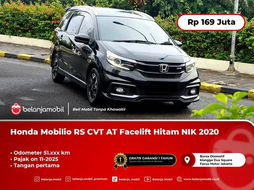 RAWATAN !!! HONDA MOBILIO RS CVT 2020 / 2021 HITAM