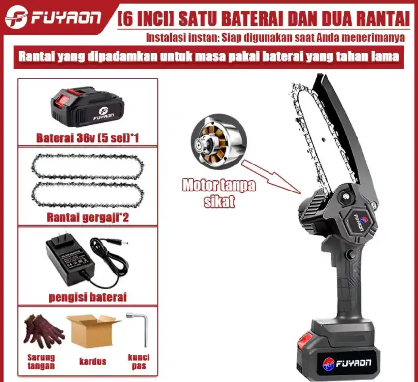 Mini Chainsaw Fuyaon 6 inch