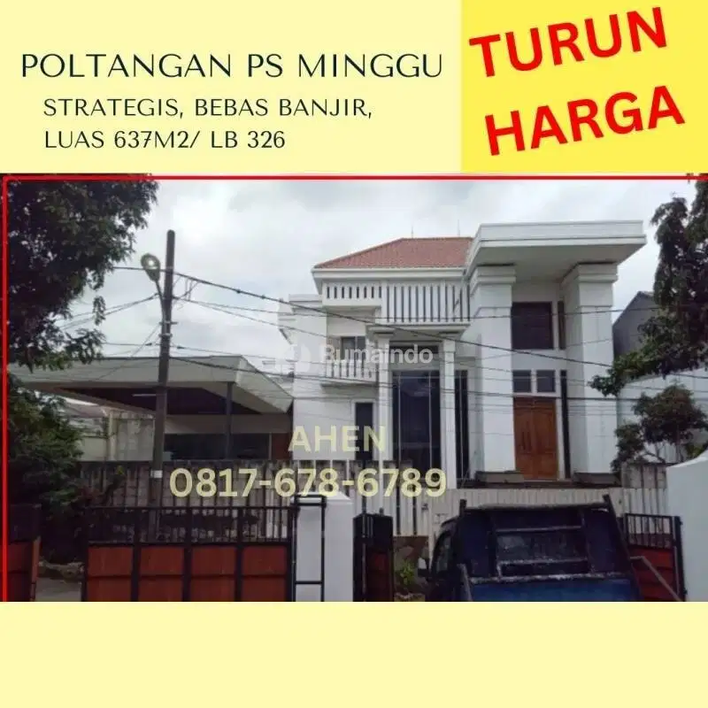 Jual Rumah Pinggir Jalan Raya Poltangan Pasar Minggu Strategis