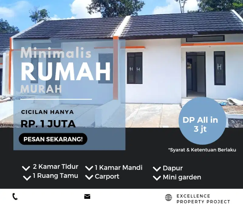 rumah super mewah angsuran subsidi hanya 1 jt/bln