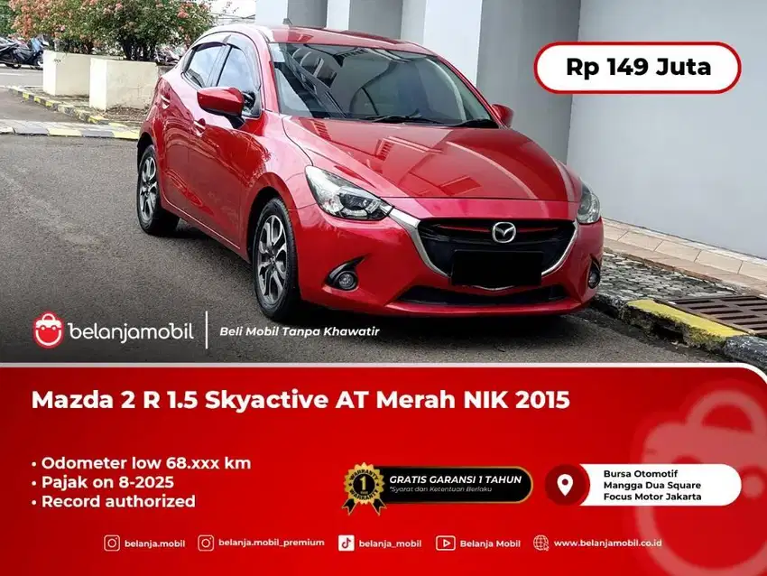 TERMURAH !!! MAZDA2 MAZDA 2 R 2015 / 2016 MERAH