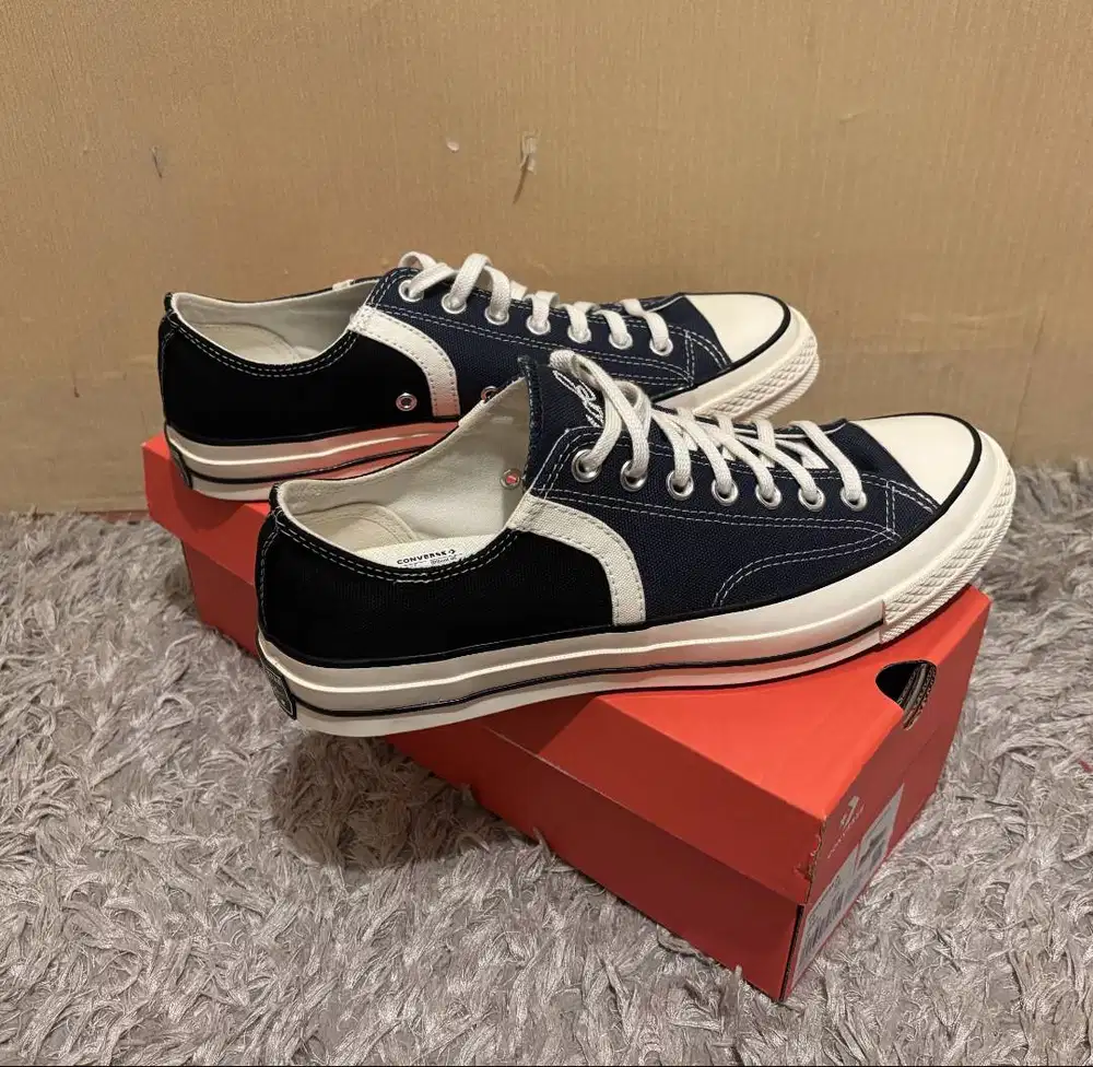 Sepatu Converse Chuck 70 Original, Navy, 44, Masih Seperti Baru