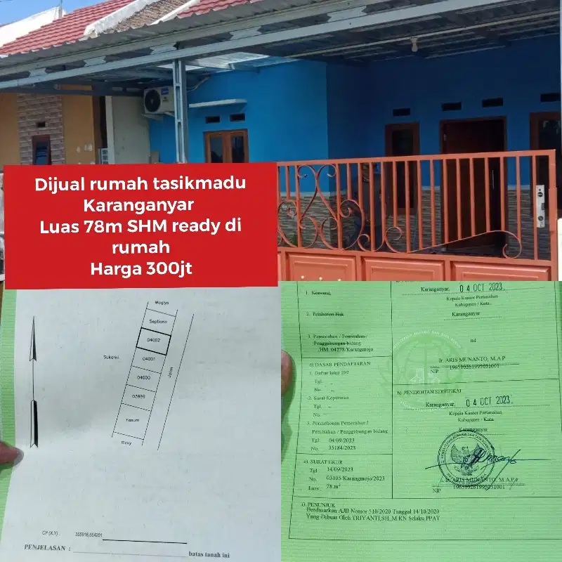 Dijual rumah strategis di perumahan loh agung Wates 1 Karanganyar