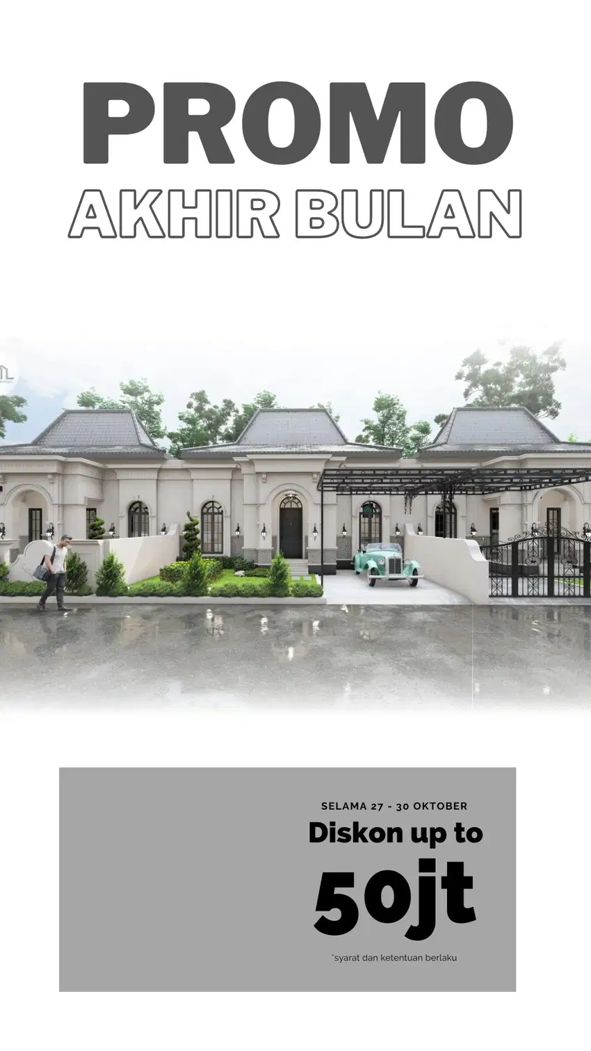 Luxury Home, Model Mediterania Dekat Stasiun Prambanan