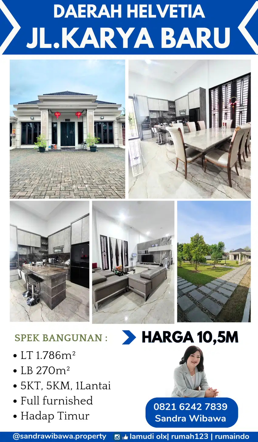 Villa Mewah Jalan Karya Baru 2 Helvetia