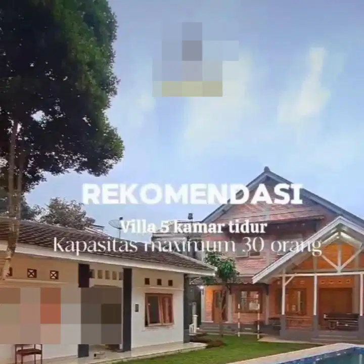 Dijual Villa Instagrammable Dengan Kolam Renang Di Cisarua