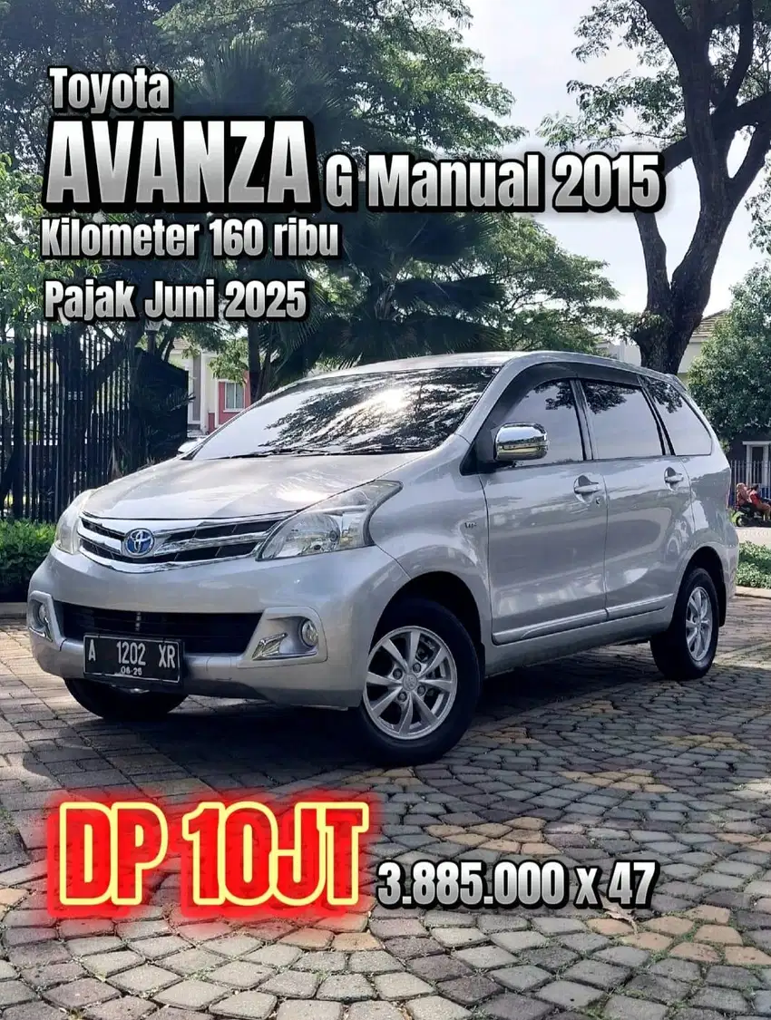 TOYOTA AVANZA G MANUAL 2015 - DP 10JT