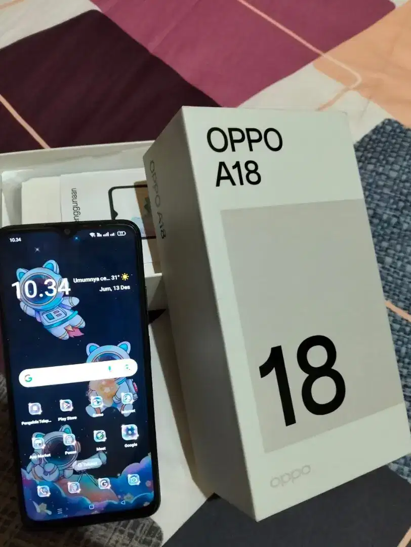 Oppo A18 4+4/128 Black Second Mulus Banget