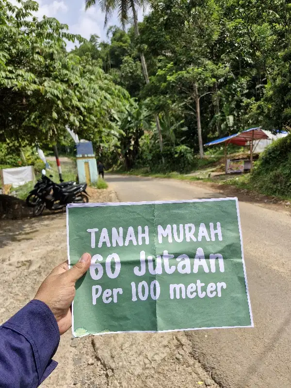 TANAH MURAH DIJUAL CEPAT 64JUTA/100M  VIEW PEGUNUNGAN