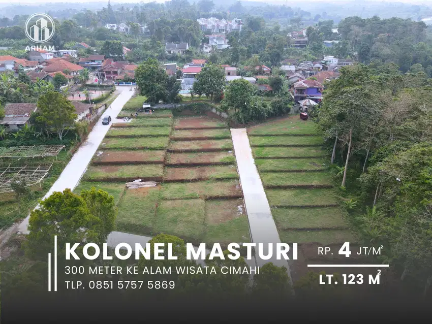 Tanah Standar Prumahan Di Kolonel Masturi 300 Mtr Alam Wisata Cimahi