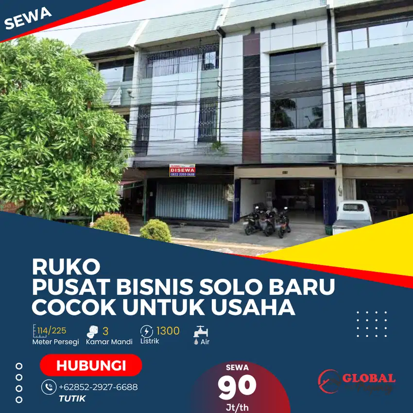 Ruko 3 Lantai Solo Baru