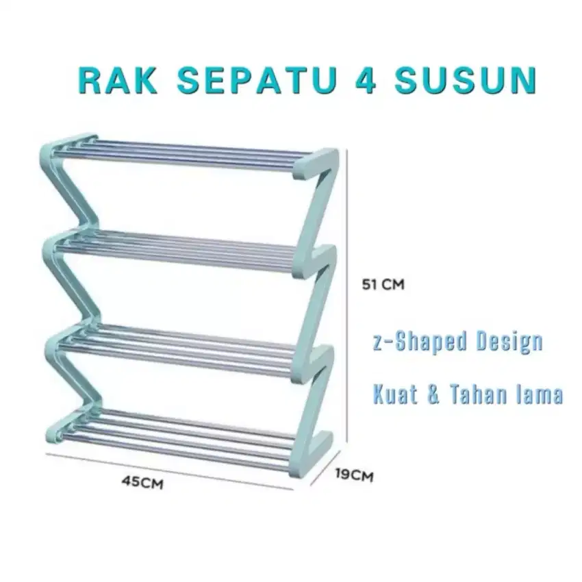 Rak sepatu 4 susun