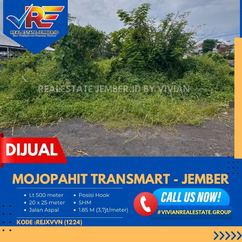 TANAH DI MOJOPAHIT SEMPUSARI TRANSMART JEMBER