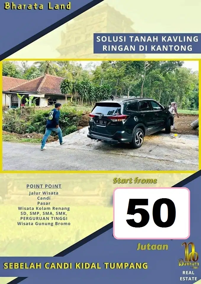 Promo Tanah Kavling termurah Tumpang Malang Ngingit dekat Candi Kidal