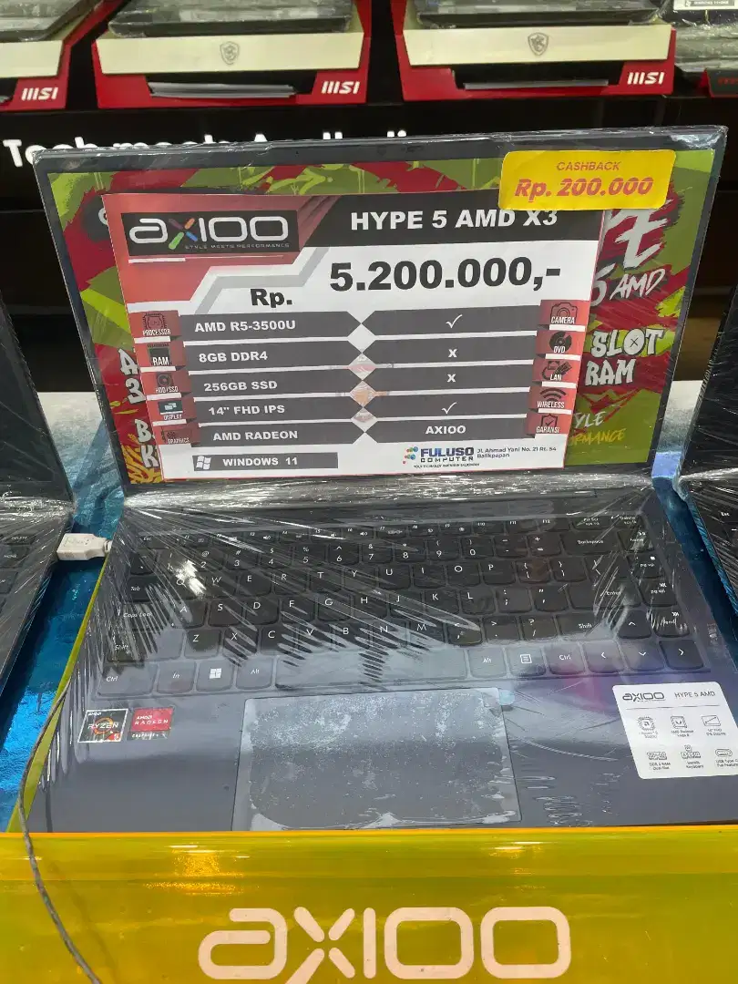 Laptop Axioo bisa cash dan kredit