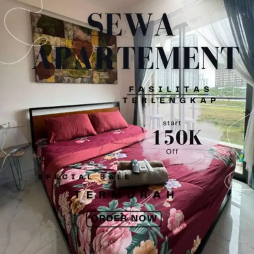 Sewa apartemen Tangerang Skyhouse Bsd Harian Termurah