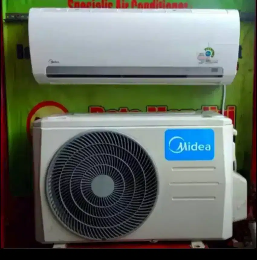 Jual ac Midea 1/2 pk R410 lowwat 360 watt kondisi 95% ori semua