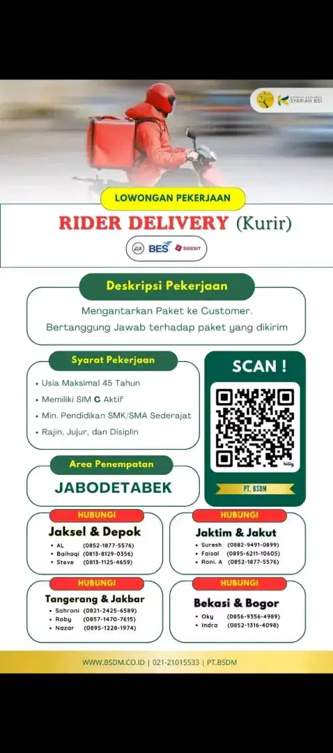 Loker Kurir paket